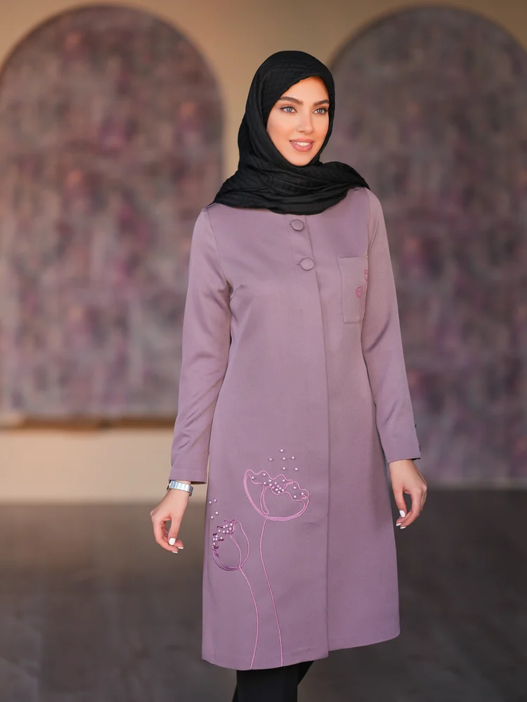 مانتو زنانه طرح آلاله