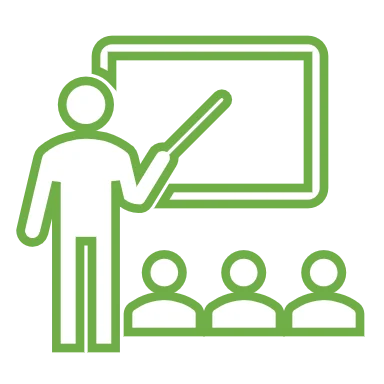 Classroom with solid fill