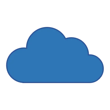 Cloud with solid fill