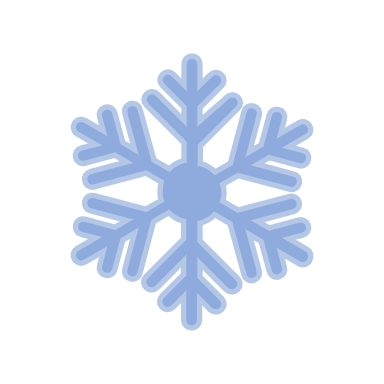 Snowflake with solid fill