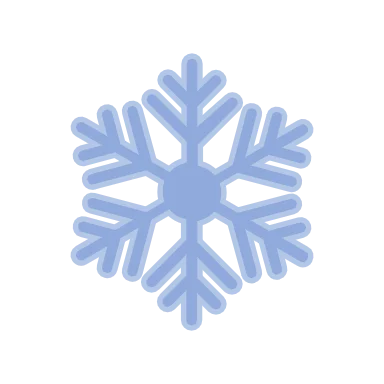 Snowflake with solid fill