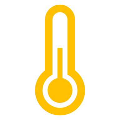 Thermometer with solid fill