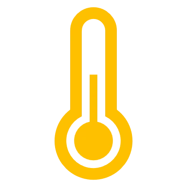 Thermometer with solid fill