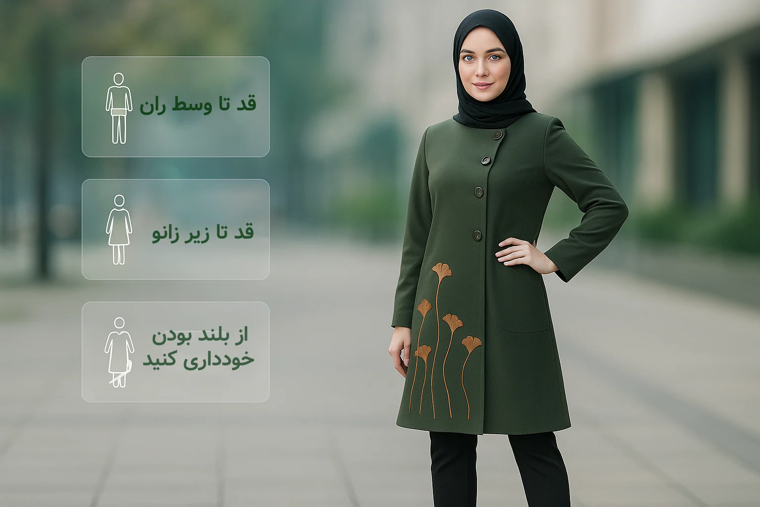 قانون طلایی شماره ۲: قد مانتو کجا تموم بشه؟