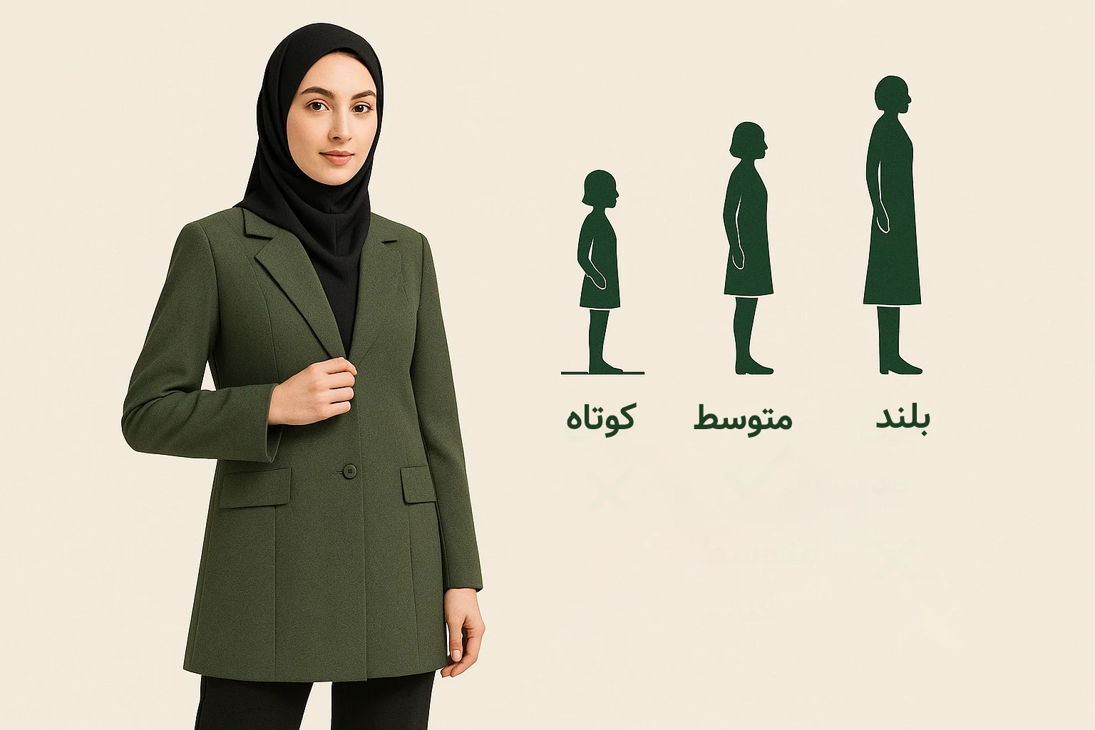 مانتو برای افراد قد کوتاه؛ ۷ ترفند طلایی برای بلندتر دیده شدن!