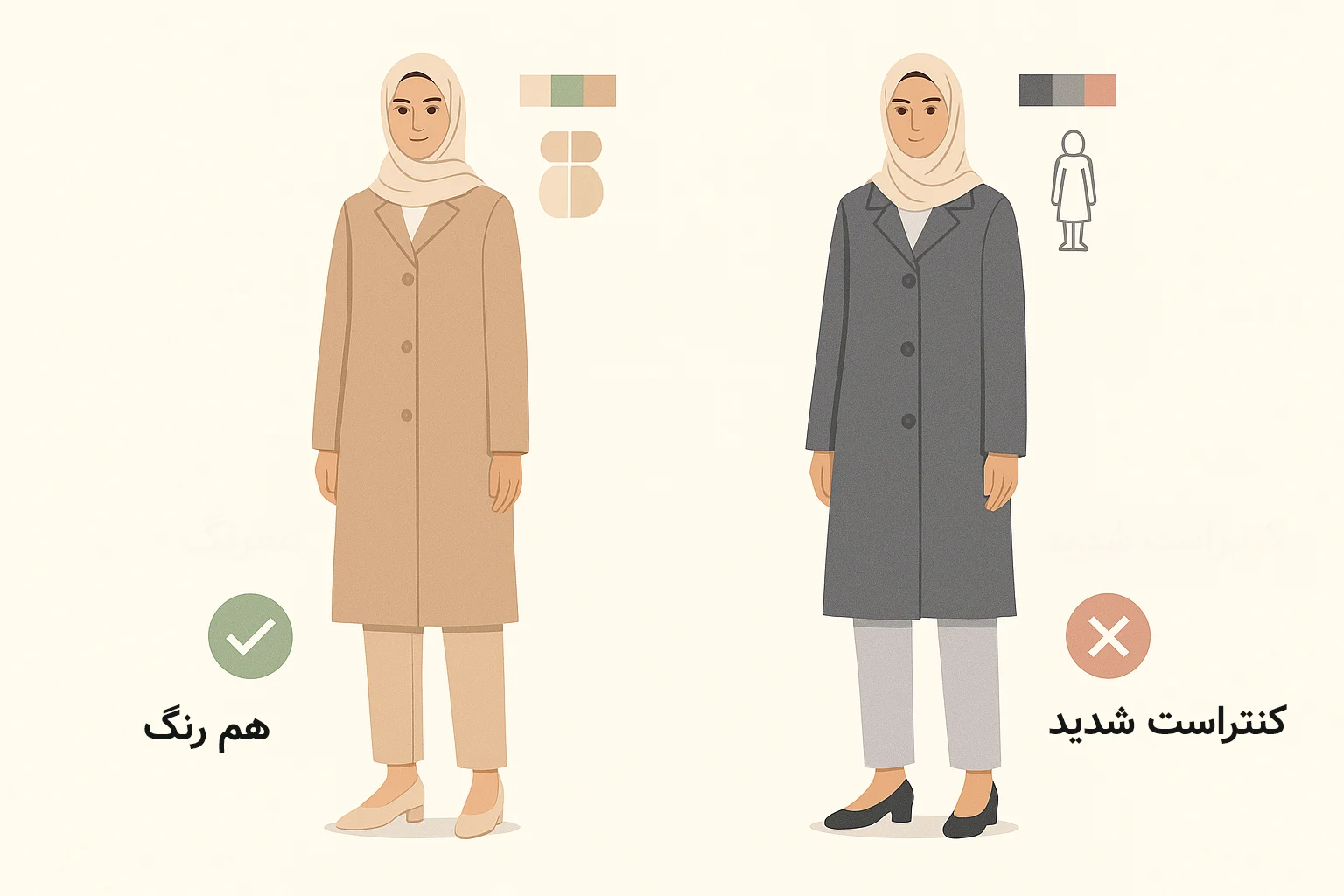 مانتو برای افراد قد کوتاه؛ ۷ ترفند طلایی برای بلندتر دیده شدن!