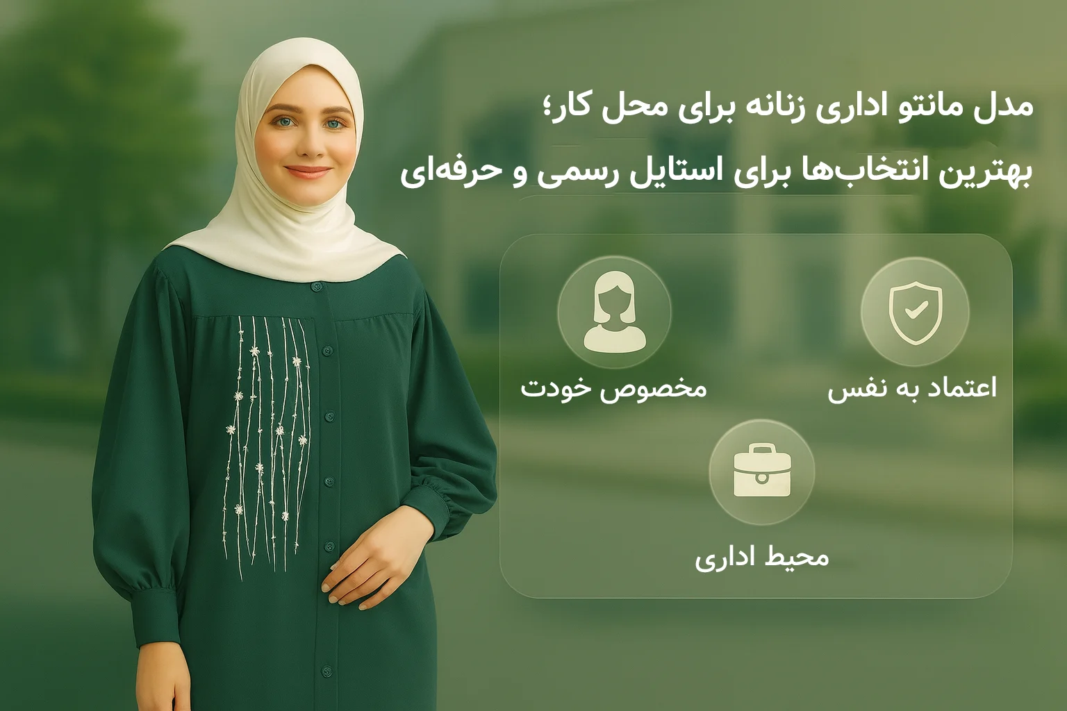 ۷ مدل مانتو اداری زنانه برای محل کار؛ بهترین انتخاب‌ها برای استایل رسمی و حرفه‌ای