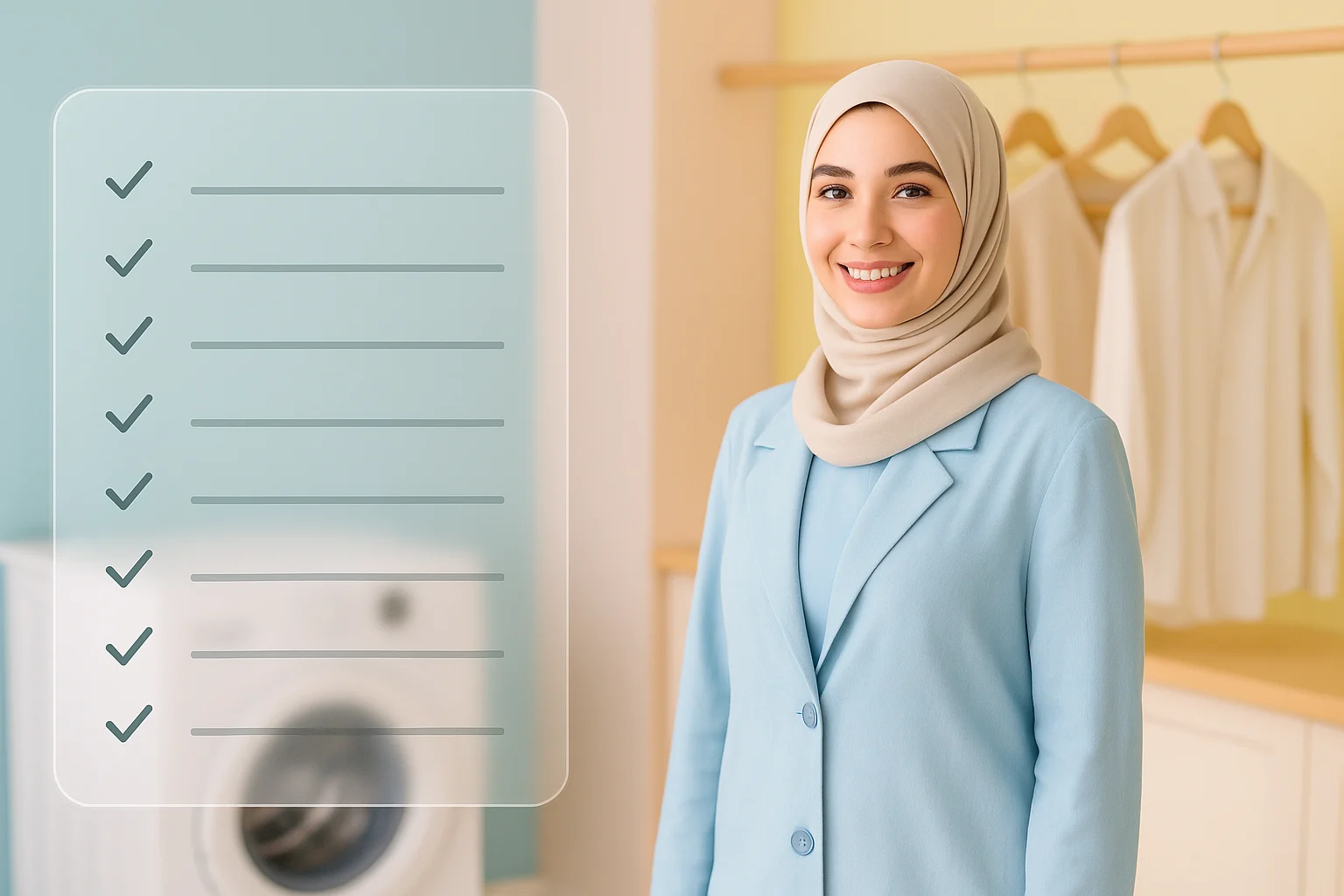 چک‌لیست ۳۰ ثانیه‌ای قبل از شستن مانتو