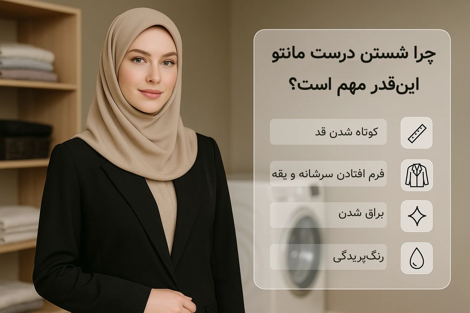 چرا شستن درست مانتو این‌قدر مهم است؟