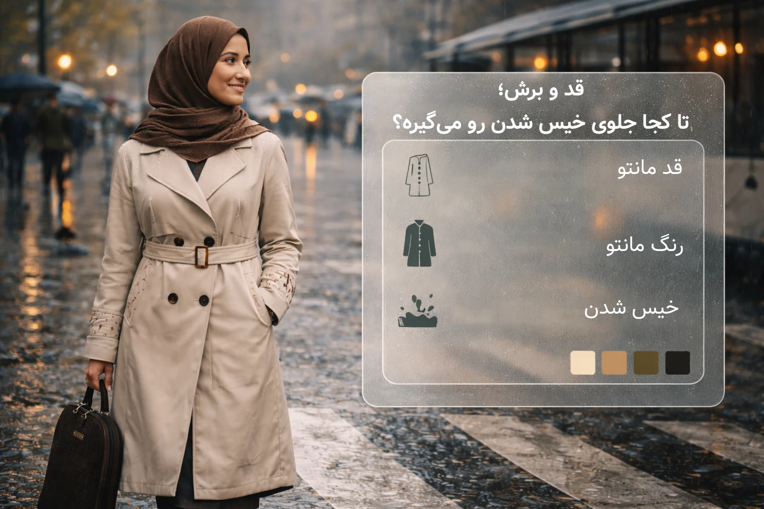 قد و برش؛ تا کجا جلوی خیس شدن رو می‌گیره؟