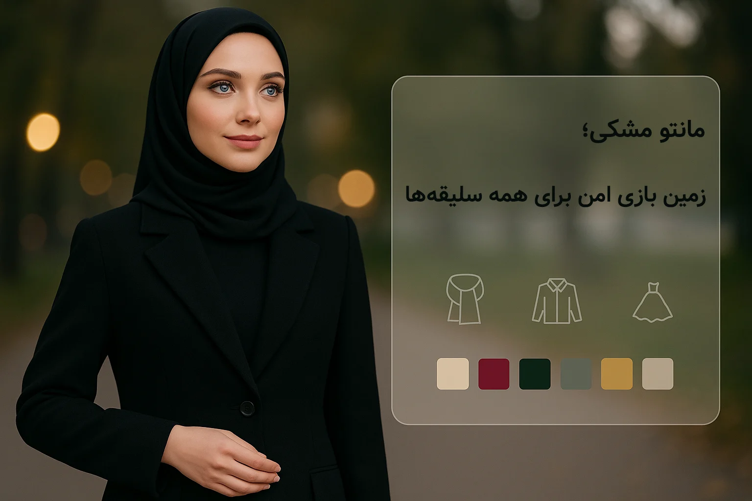 مانتو مشکی؛ زمین بازی امن برای همه سلیقه‌ها