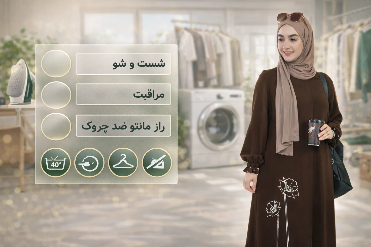 شستشو و مراقبت؛ نصف راهِ مانتو چروک نشو همین‌جاست