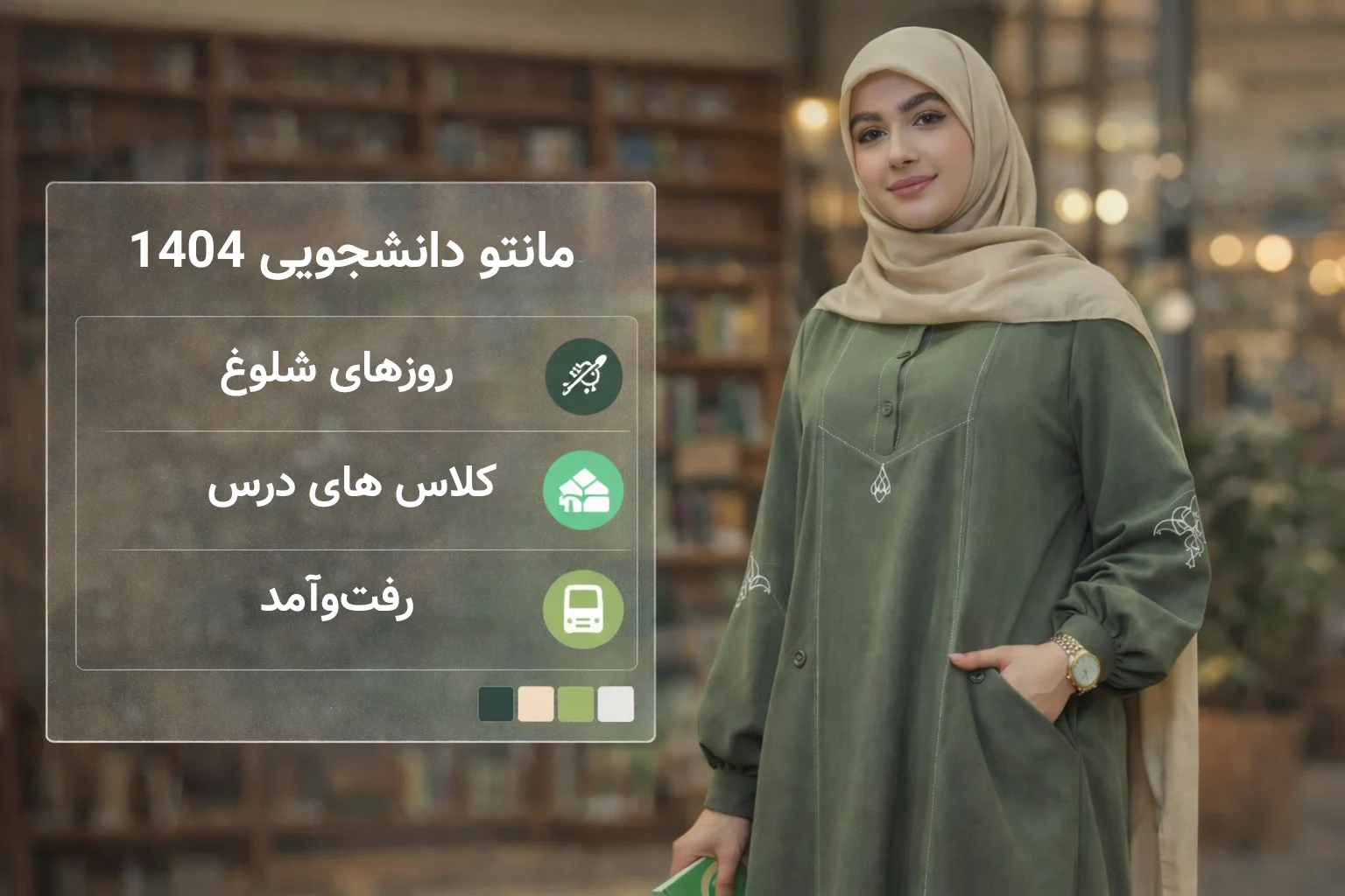 مانتو دانشجویی ۱۴۰۴: ۷ مدل ترند برای ترم جدید (مرتب، کم‌چروک، جمع‌وجور)