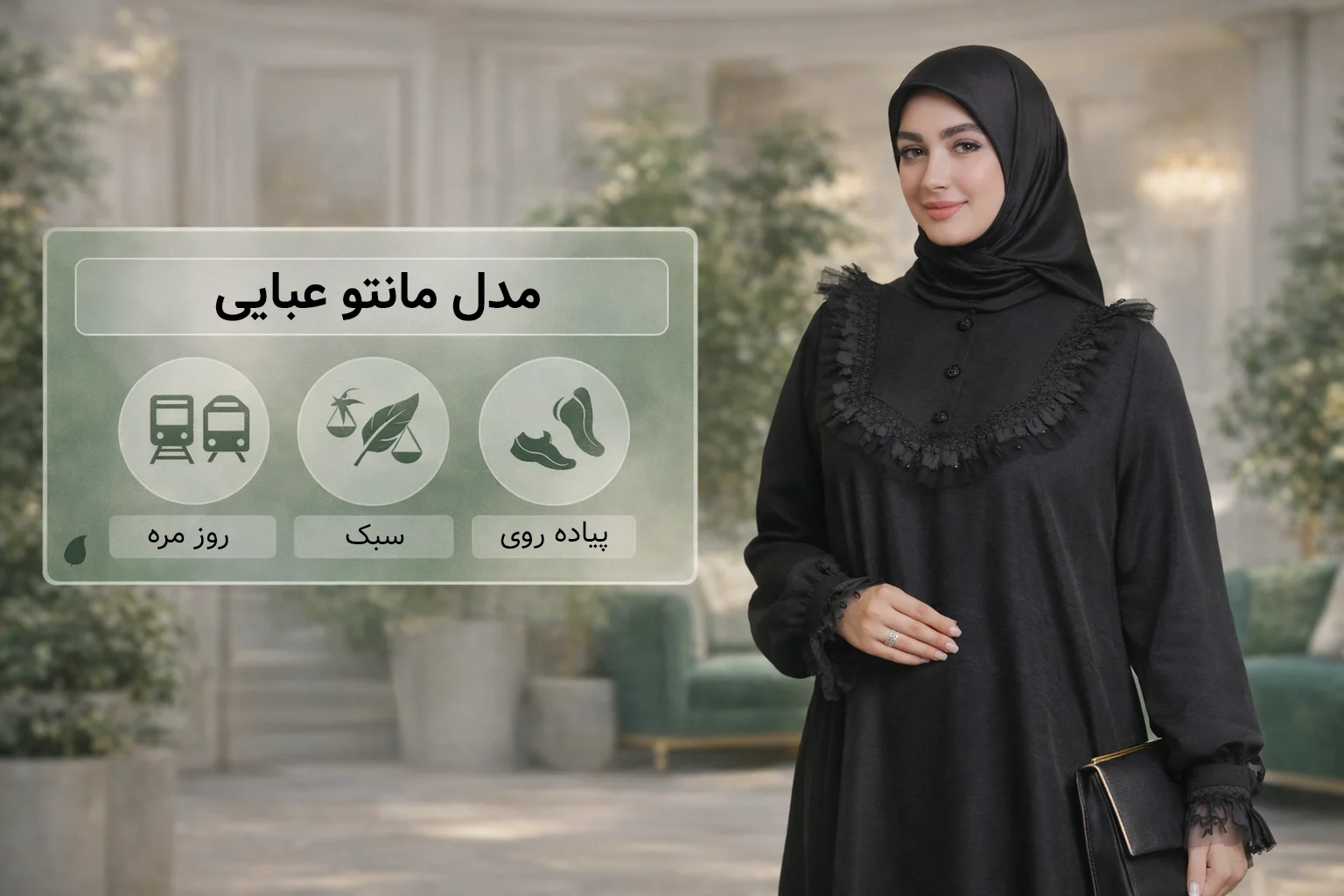مدل مانتو عبایی ۱۴۰۵: ۷ مدل کاربردی که دست‌وپاگیر نیست و تو رفت‌وآمد اذیت نمی‌کنه