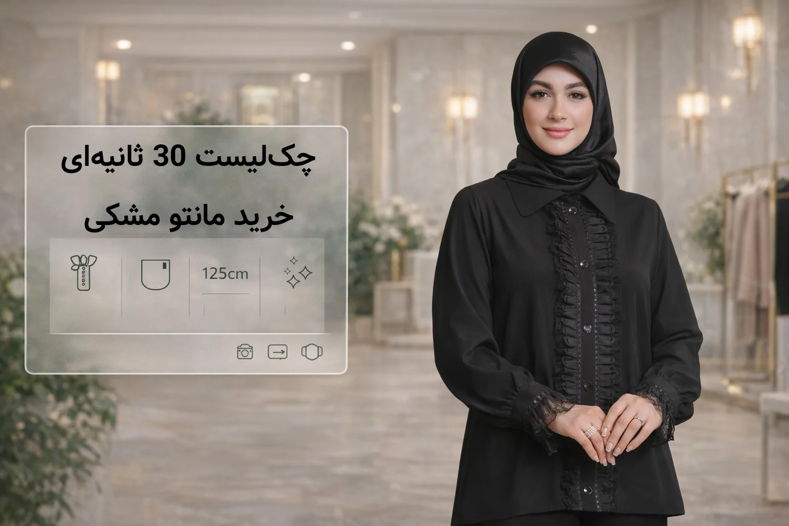 چک‌لیست ۳۰ ثانیه‌ای خرید مانتو مشکی (قبل از اینکه عاشق مدل بشی)