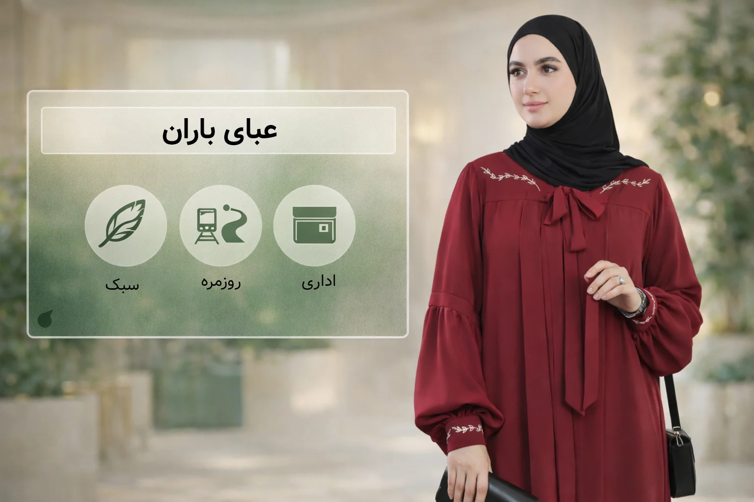 عبای «باران» — سبک و راحت برای مسیرهای شلوغ