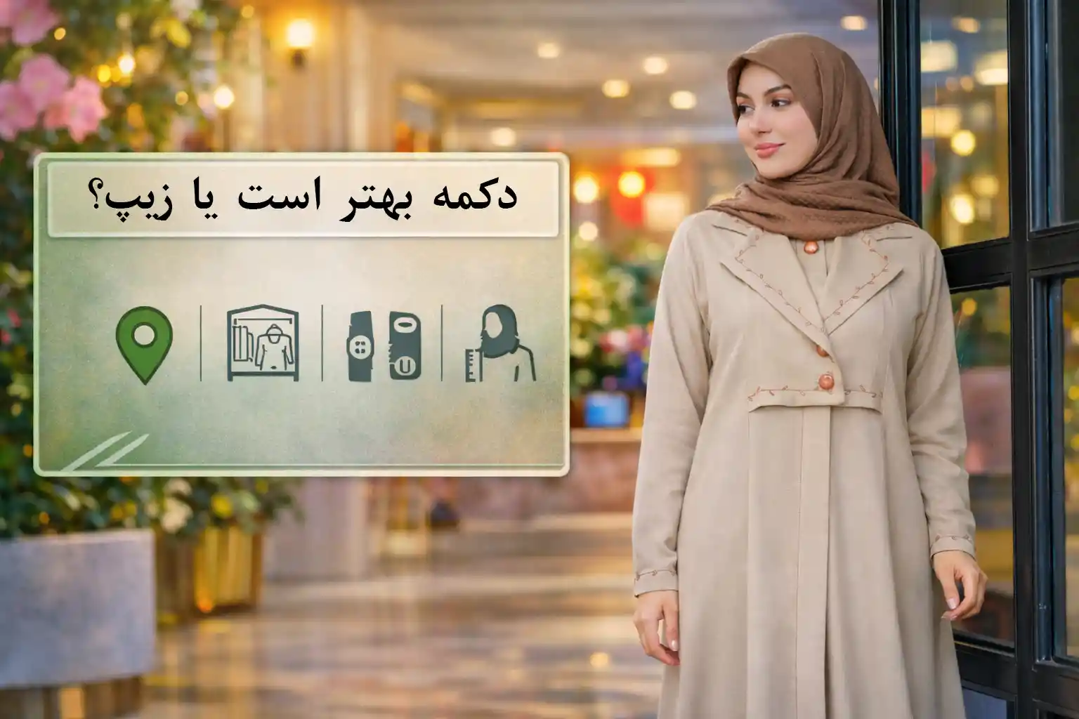 دکمه بهتر است یا زیپ؟ (تصمیم سریع)