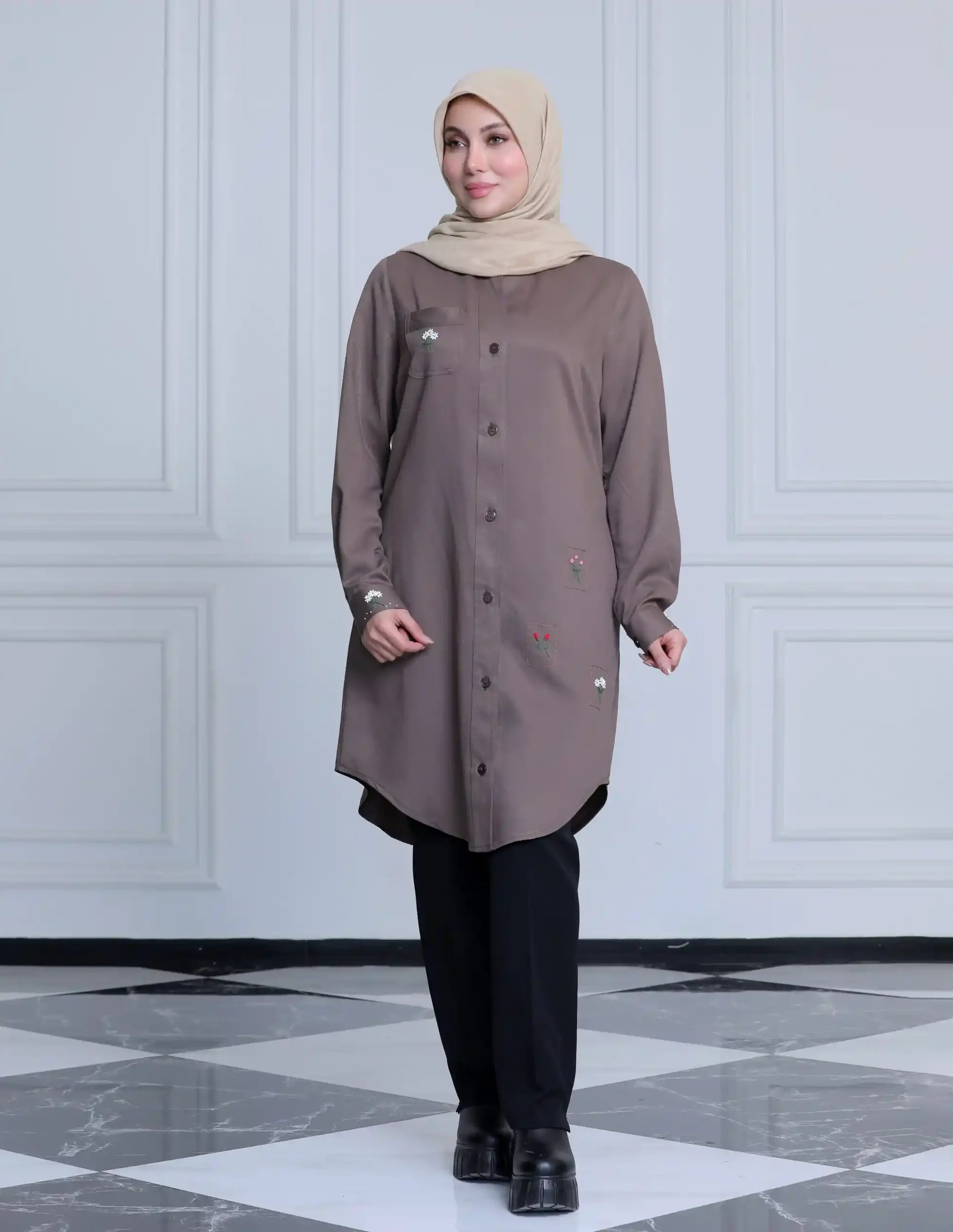 مانتو زنانه مدل گلنوش